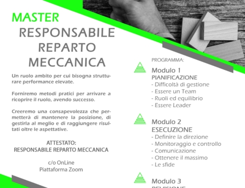 Master RESPONSABILE REPARTO MECCANICA – Ed.01